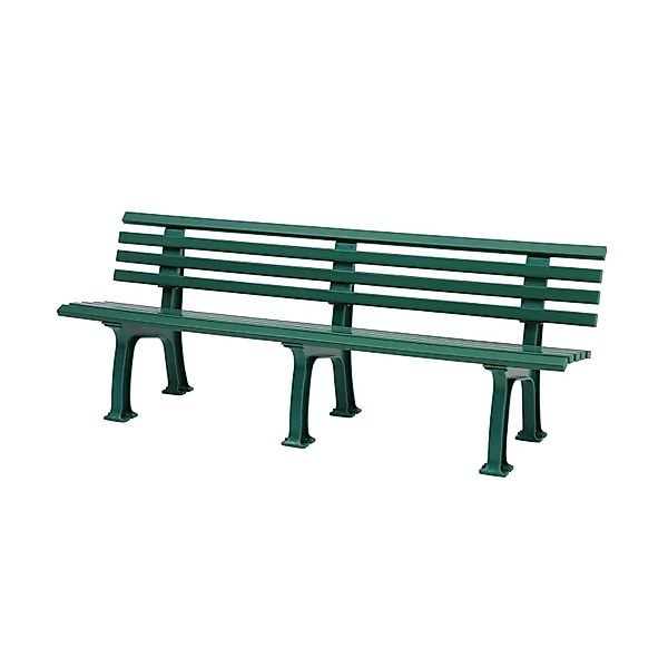 PROREGAL Gartenbank Antigua 4 Sitzer Grün HxBxT 74 x 200 x 54 cm Witterungs günstig online kaufen