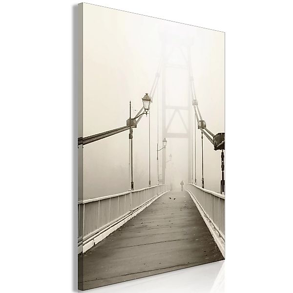 Wandbild - Bridge In The Fog (1 Part) Vertical günstig online kaufen
