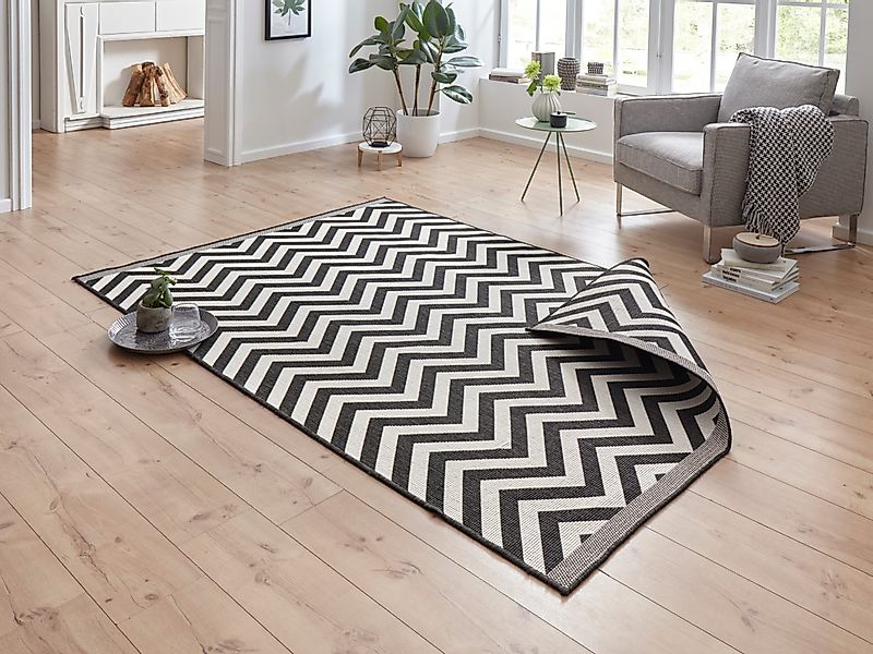 HANSE Home Teppich »Palma Wendeteppich«, rechteckig, 5 mm Höhe, In-& Outdoo günstig online kaufen