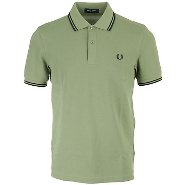 Fred Perry  T-Shirts & Poloshirts Twin Tipped Polo Shirt Olive Mint/Night G günstig online kaufen