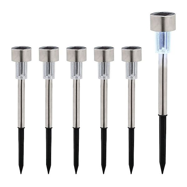 relaxdays LED Solarleuchte Solarlampen Set, 6er Pack günstig online kaufen