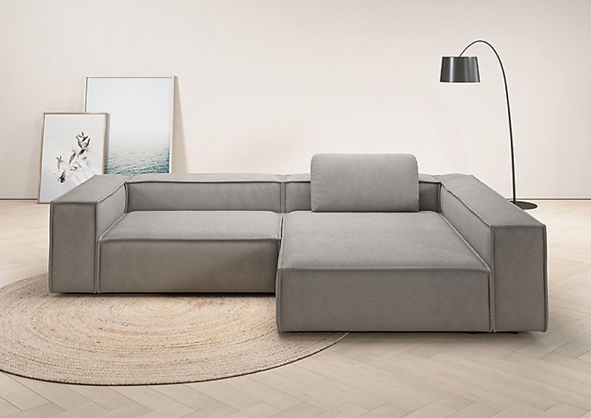 Places of Style Ecksofa »Watertown, moderne XXL L-Form, 306 cm breit«, Komf günstig online kaufen