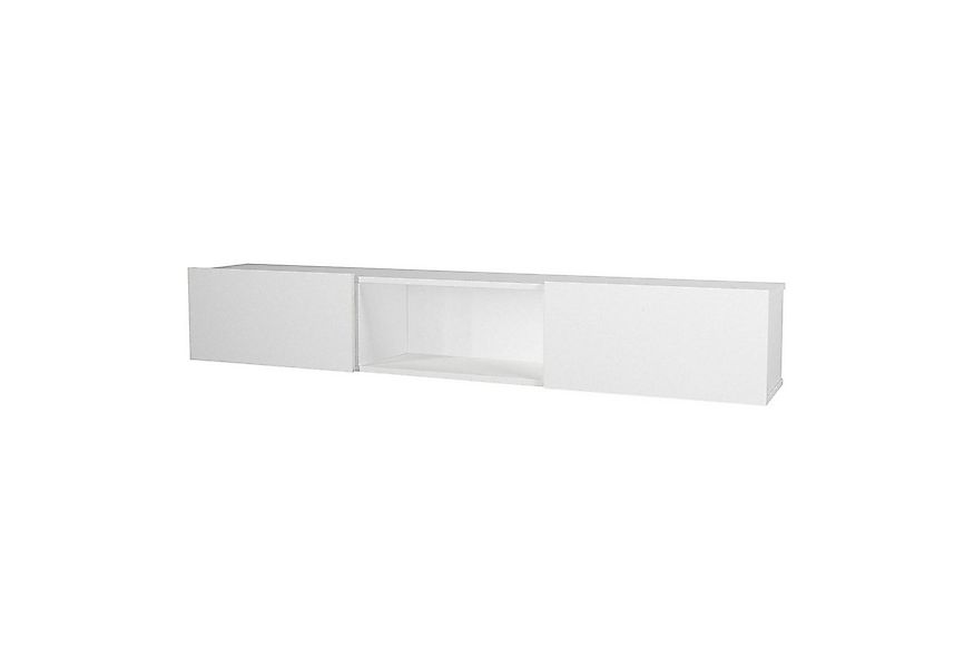 en.casa Lowboard, »Paltamo« Fernsehschrank 180x31x29,5cm Weiß günstig online kaufen