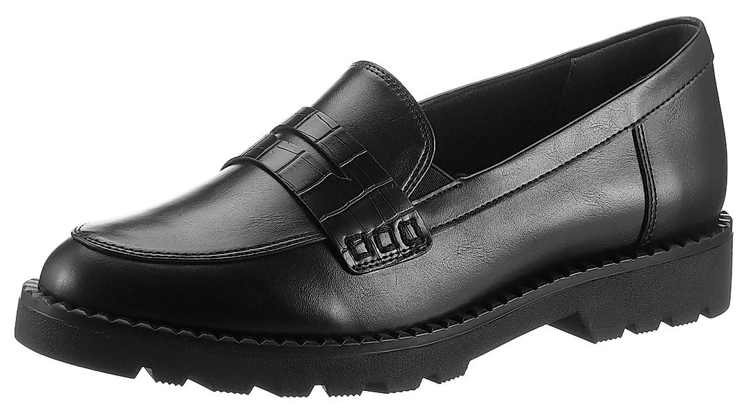 Tamaris Slipper mit dezenter Krokoprägung, schmale günstig online kaufen