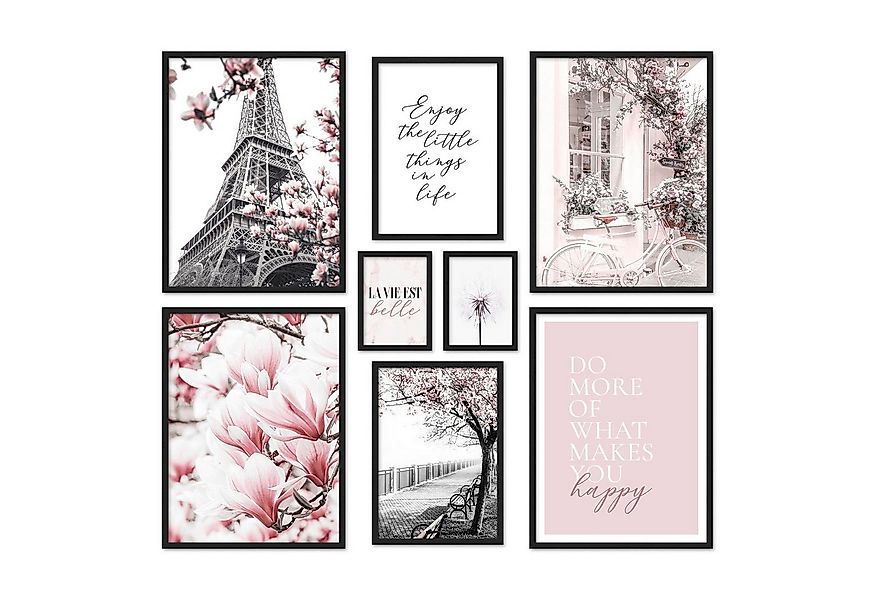 ARTFAVES Bilder-Collage Poster Set Spring In Paris I mehrteilige Bilderwand günstig online kaufen