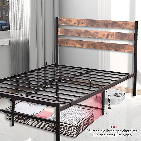 OKWISH Metallbett Jugendbett (mit Lattenrost, Bettrahmen günstig online kaufen