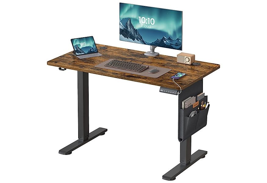 SONGMICS Schreibtisch Höhenverstellbarer elektrisch, 120/140/160/180 cm günstig online kaufen