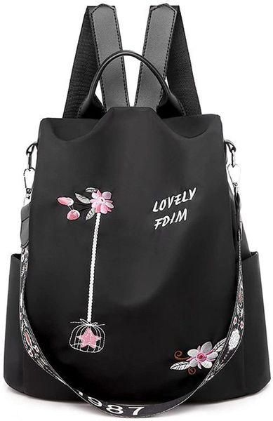 XDeer Daypack Damen-Rucksack mit Blumenstickerei,Wasserdichte Schultasche günstig online kaufen