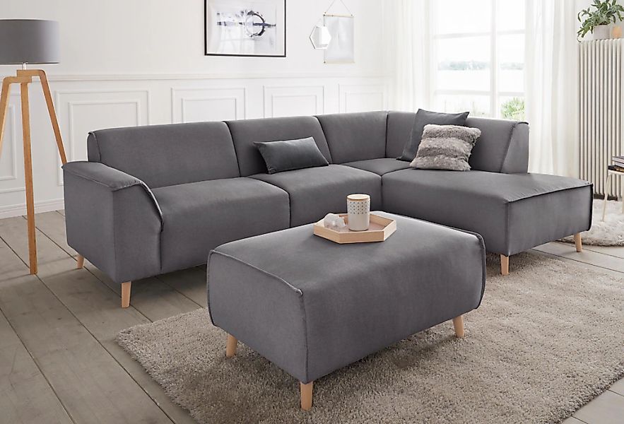 andas Ecksofa "Janek Scandic Design, elegant und zeitlos, L-Form", mit Fede günstig online kaufen