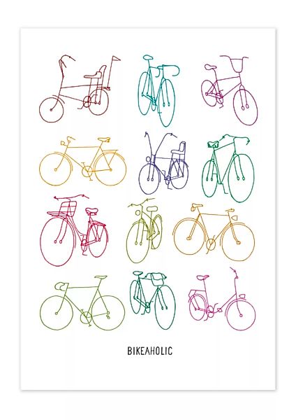 Poster Bike Retro Bikes Matt günstig online kaufen