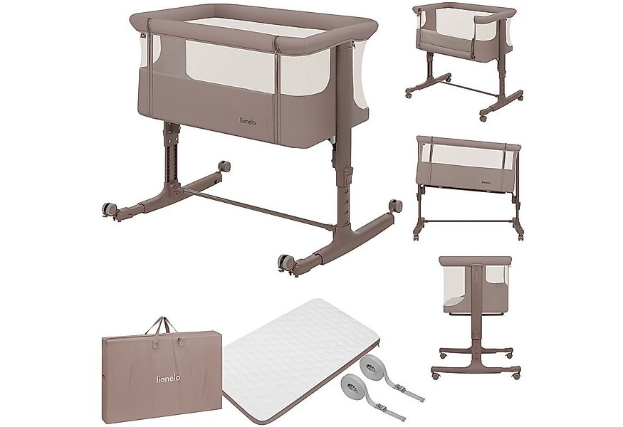 lionelo Baby-Reisebett AURORA, 3-in-1: Beistellbett, Babywiege, freistehend günstig online kaufen