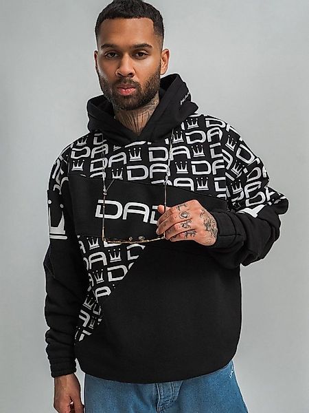 DADA Supreme Hoodie Oversize Schnitt mit Allover Logo und Kapuze Gaga Logo günstig online kaufen