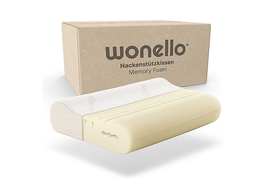 wonello Nackenstützkissen Premium orthopädisches Kissen, Füllung: Memory Fo günstig online kaufen