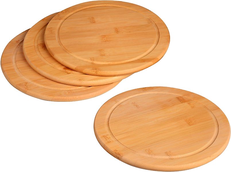 KESPER Servierteller "Vesperteller 4er Set" mit Saftrille günstig online kaufen