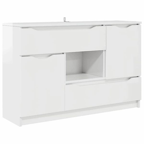 vidaXL Sideboard Hochglanz Weiß 100 x 30 x 65,6 Holzwerkstoff 888791 günstig online kaufen