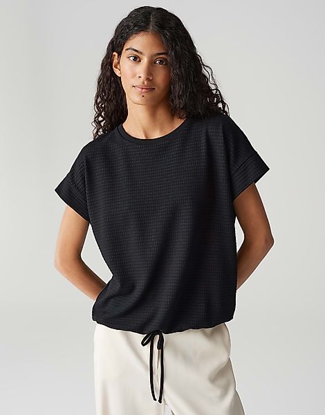 OPUS Kurzarmshirt SOLKE Loose mit texturierter günstig online kaufen