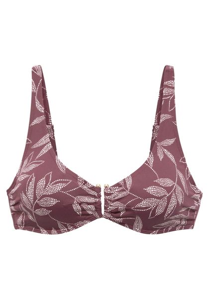 LASCANA Bügel-Bikini-Top Apart, mit goldfarbigen Accessoire günstig online kaufen
