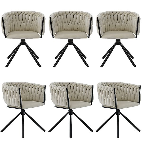 HAUSS SPOLE Esszimmerstuhl 6er set, Freizeit-Drehstuhl günstig online kaufen