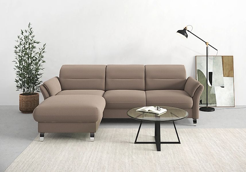 sit&more Ecksofa "Grenoble L-Form mit Federkern" wahlweise mit Bettfunktion günstig online kaufen