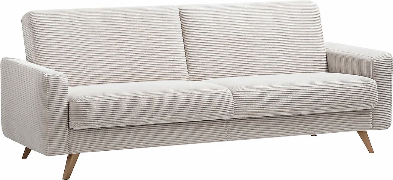 exxpo - sofa fashion 3-Sitzer "Samso, elegant und bequem, aktueller Cord Be günstig online kaufen