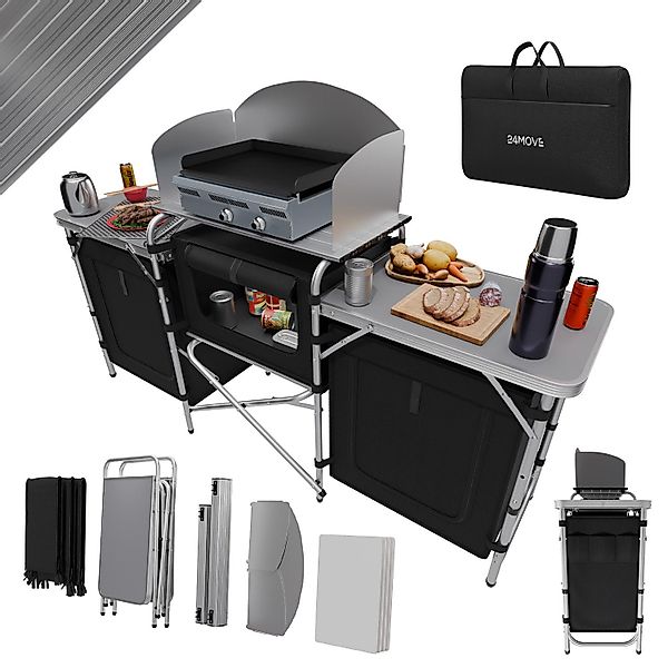 24Move Campingschrank Campingküche CAMPO Alu Outdoorküche günstig online kaufen