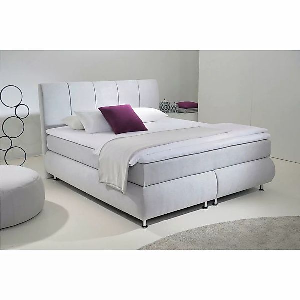 Boxspringbett Nari grau Liegefläche B/L: ca. 180x200 cm günstig online kaufen