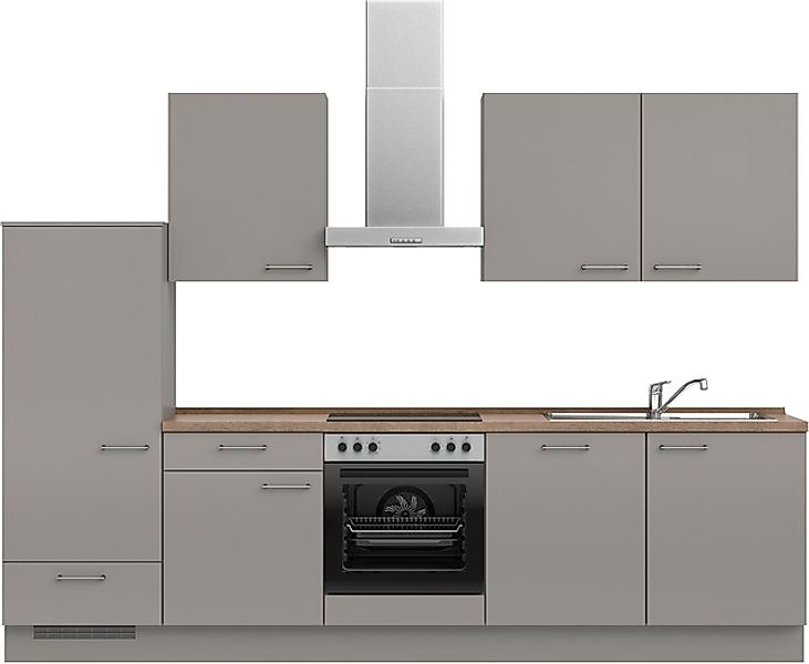 nobilia® Küchenzeile »"Laser I", Ausrichtung wählbar, Breite 300 cm« vormon günstig online kaufen