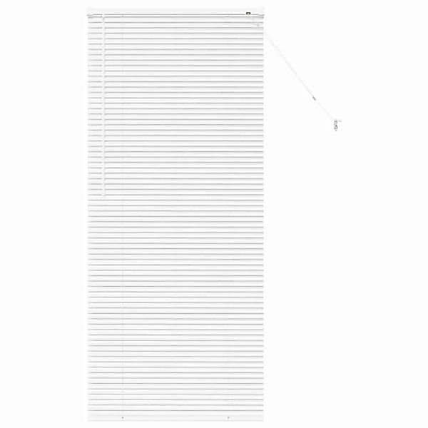 vidaXL Balkenjalousien mit Vorhängen Weiß 175 x 70 cm Aluminium 42005991 günstig online kaufen