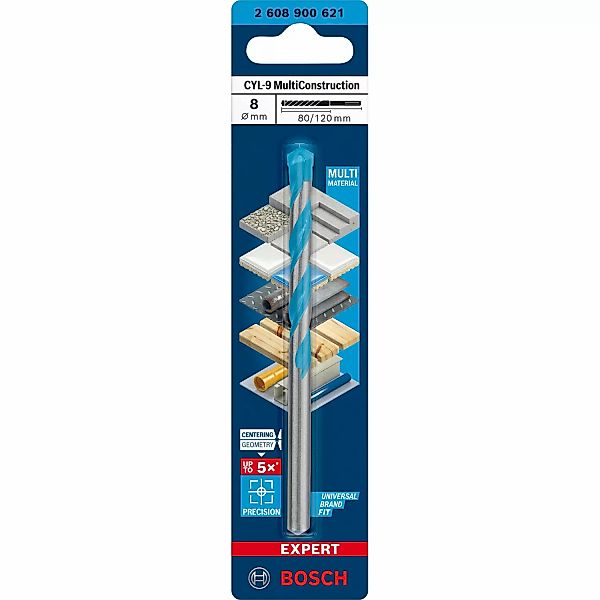 Bosch Expert Bohrer CYL-9 MultiConstruction Ø 8 mm x 120 mm günstig online kaufen