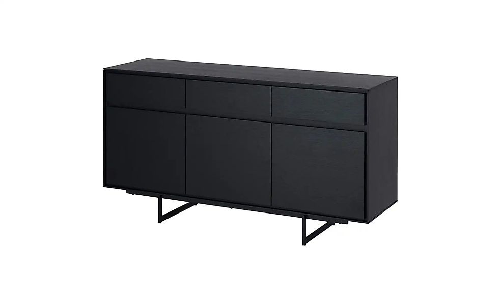 Furnhouse Sideboard   ¦ schwarz ¦ Maße (cm): B: 155 H: 82 Kommoden & Sidebo günstig online kaufen