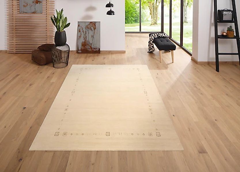 my home Wollteppich »Felia« rechteckig 12 mm Höhe reine Wolle, handgewebt, günstig online kaufen