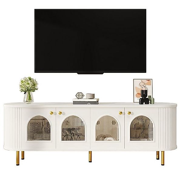 BlingBin TV-Schrank Lowboard (1-St., mit Glastüren günstig online kaufen
