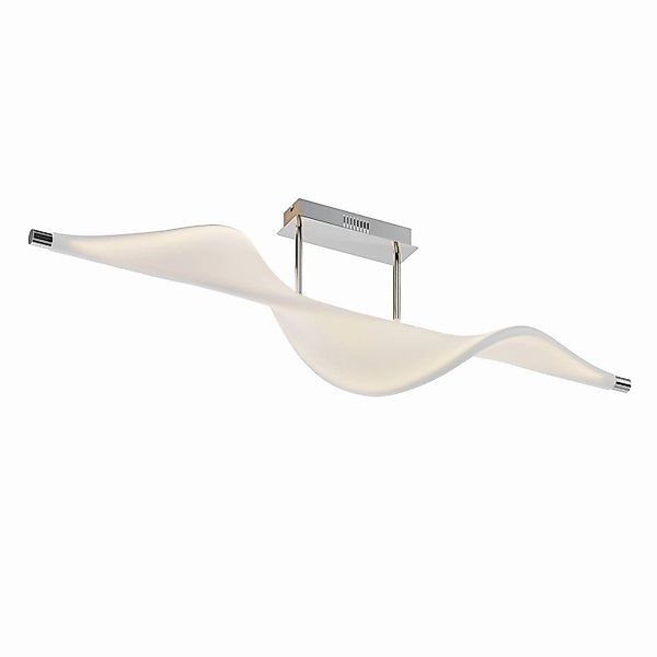 Lucande LED Deckenlampe Edano 9626386 Dimmbar Modern in Weiß aus Textil 1-f günstig online kaufen