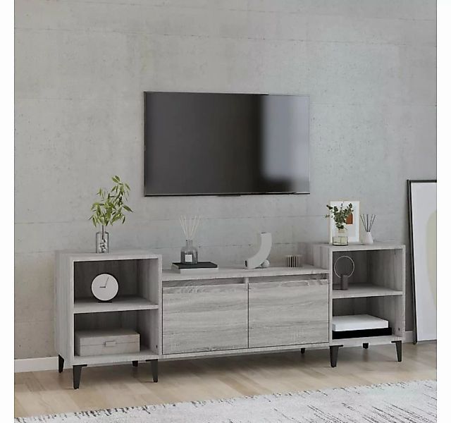 furnicato TV-Schrank Grau Sonoma 160x35x55 cm Holzwerkstoff günstig online kaufen