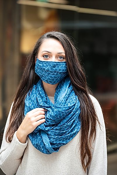 COLLEZIONE ALESSANDRO Loop "Jeansi" 1 Stk. mit passender Mund-Nasen-Bedecku günstig online kaufen