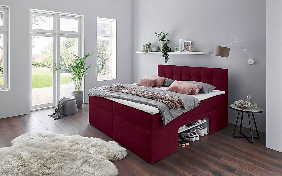 Places of Style Boxbett, Nische im Bettkasten für zusätzlichen Stauraum günstig online kaufen