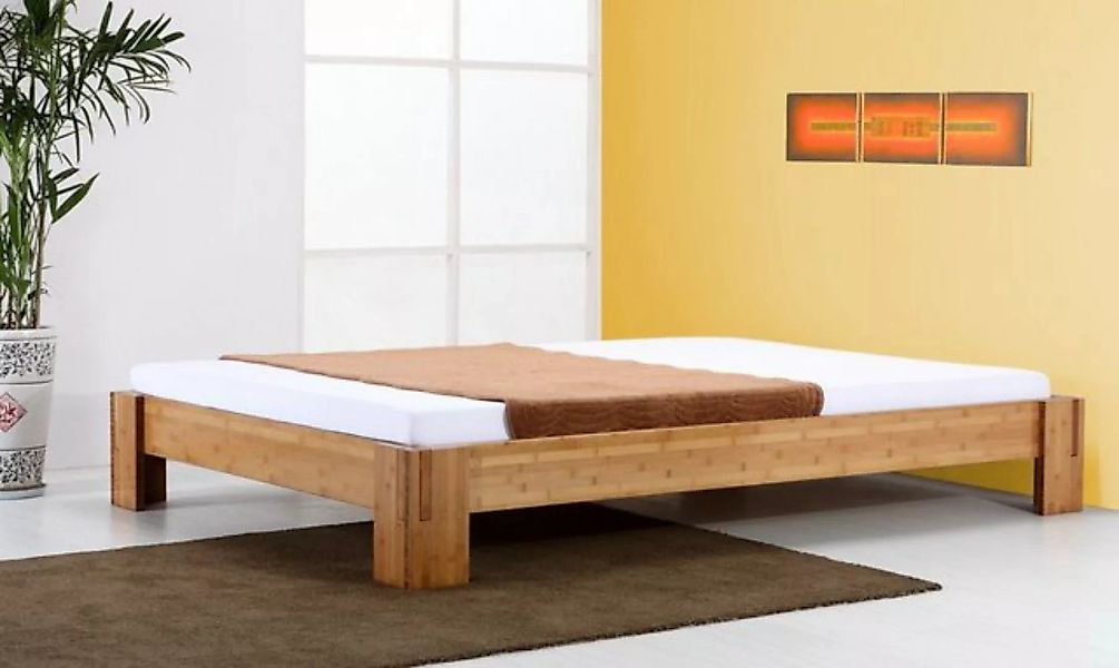 1001 Wohntraum Massivholzbett BALI Bett aus Bambus ohne Rückenlehne, Steckb günstig online kaufen