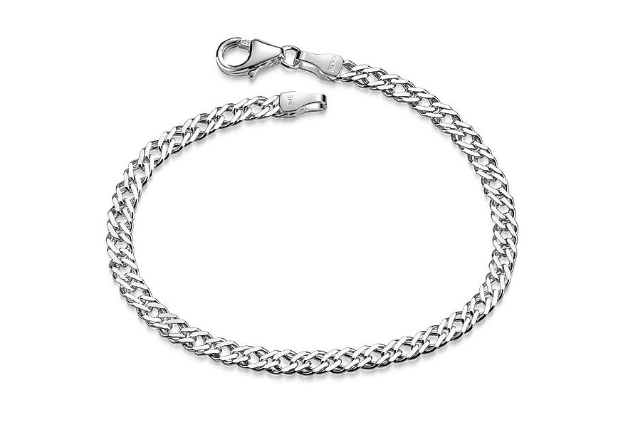 Materia Armkette Damen Silber Zwillings-Panzerkette 3,9mm SA-136, 925 Sterl günstig online kaufen