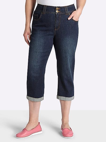 Sheego Jeansshorts 3/4-Jeans erhöht günstig online kaufen