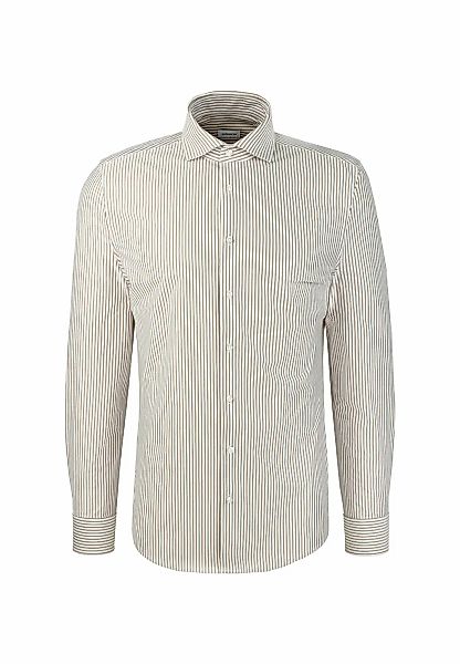 seidensticker Businesshemd "Schwarze Rose" Shaped 1/1 Kentkragen Gestreift günstig online kaufen