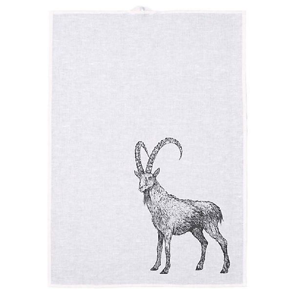 Frohstoff Geschirrtuch Geschirrtuch Steinbock Grau günstig online kaufen