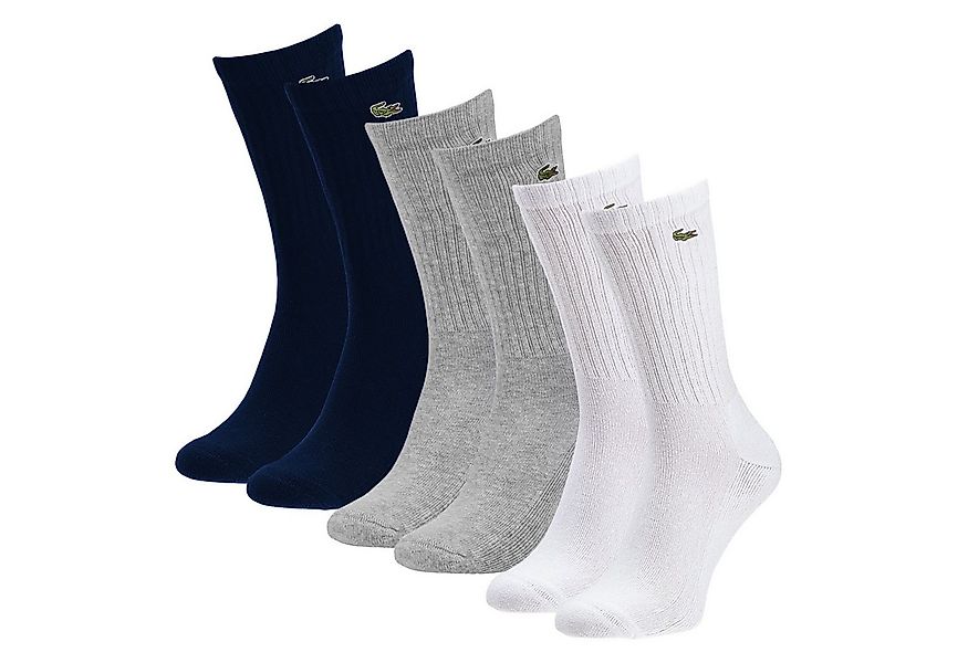 Lacoste Tennissocken Tennissocken (3-Paar) mit gerippter Wadenstütze günstig online kaufen