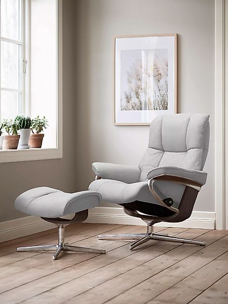 Stressless Fußhocker "Mayfair", mit Cross Base, Größe S, M & L, Holzakzent günstig online kaufen