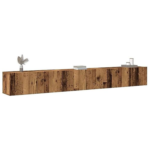 vidaXL Schrankmodule 3-tlg. TV-Schrank-Set Wandmontage Altholz-Optik Holzwe günstig online kaufen