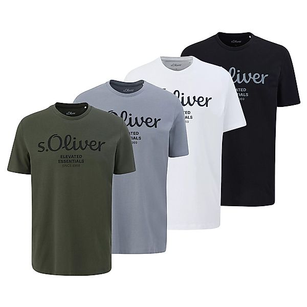 s.Oliver T-Shirt Herren T-Shirt 4er Pack günstig online kaufen