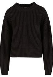 URBAN CLASSICS Rundhalspullover "Urban Classics Ladies Wide Basic Oversized günstig online kaufen