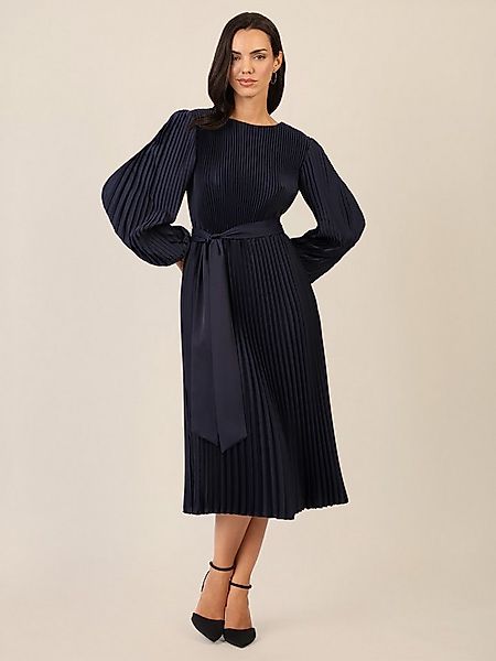 Apart Midikleid mit separatem, breitem Bindegürtel günstig online kaufen