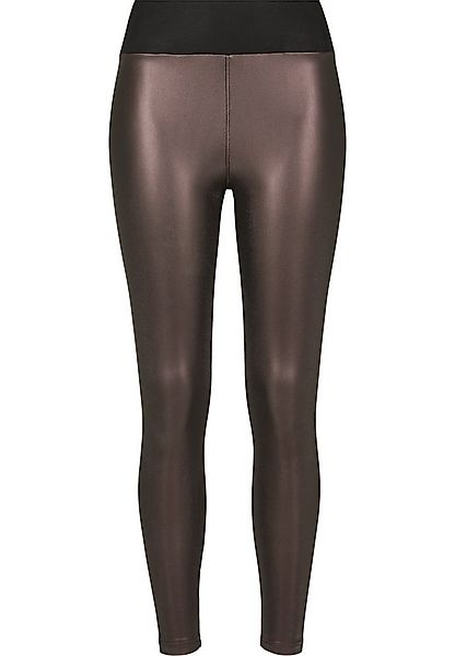 URBAN CLASSICS Leggings Urban Classics Damen Ladies Faux Leather High Waist günstig online kaufen