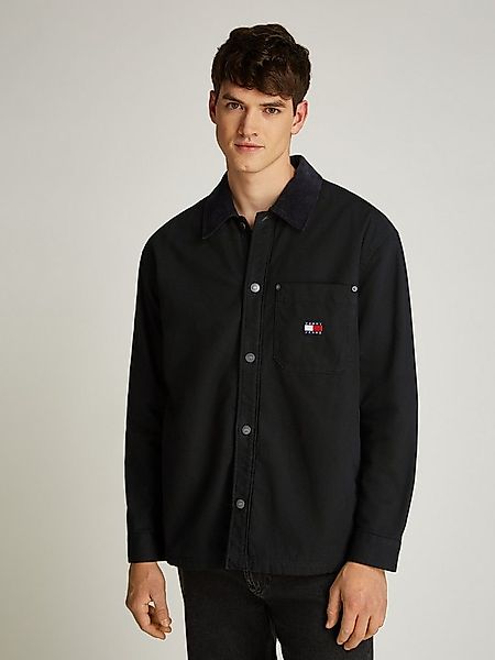Tommy Jeans Hemdjacke TJM CANVAS-CORD OVERSHIRT EXT mit angerauter weichen günstig online kaufen