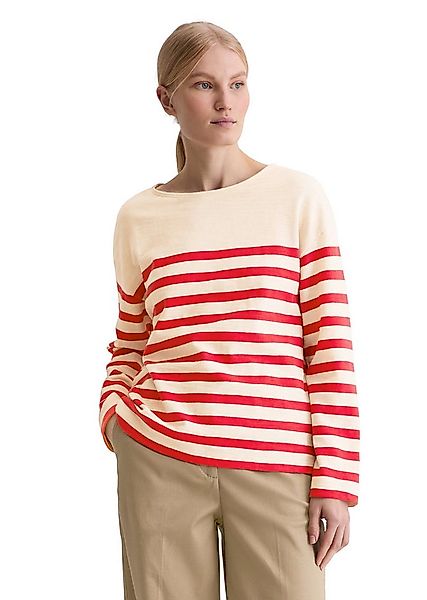 Marc O'Polo Langarmshirt aus garngefärbtem Heavy-Slub-Jersey günstig online kaufen